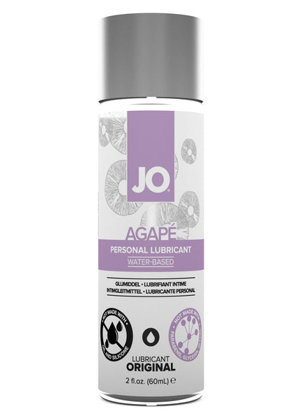 JO Agape Original Lube - 60 mL - Water Based Lubricant for Sensitive Skin - 60 ml Bottle