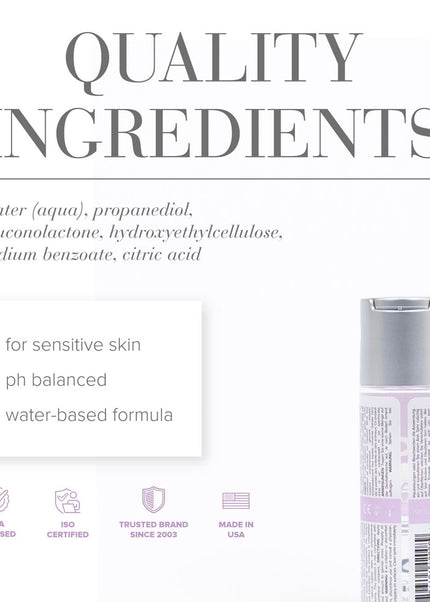 JO Agape Original Lube - 60 mL - Water Based Lubricant for Sensitive Skin - 60 ml Bottle