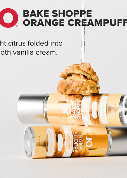 JO Bake Shoppe - Orange Creampuff - Orange Creampuff Flavoured Water Based Lubricant - 60 ml Bottle