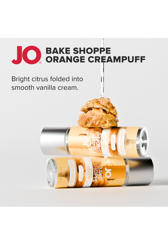 JO Bake Shoppe - Orange Creampuff - Orange Creampuff Flavoured Water Based Lubricant - 60 ml Bottle