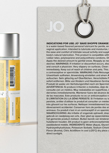 JO Bake Shoppe - Orange Creampuff - Orange Creampuff Flavoured Water Based Lubricant - 60 ml Bottle