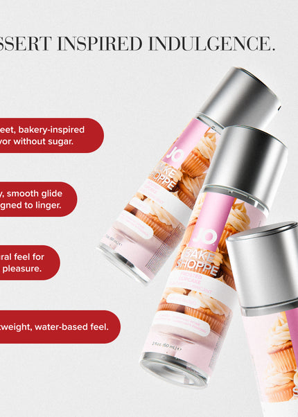 JO Bake Shoppe - Frosted Cupcake - Frosted Cupcake Flavoured Water Based Lubricant - 60 ml Bottle