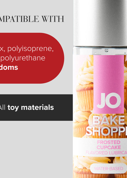 JO Bake Shoppe - Frosted Cupcake - Frosted Cupcake Flavoured Water Based Lubricant - 60 ml Bottle