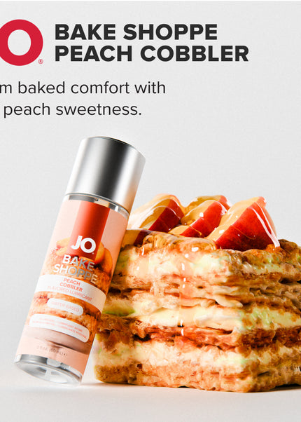 JO Bake Shoppe - Peach Cobbler - Peach Cobbler Flavoured Water Based Lubricant - 60 ml Bottle
