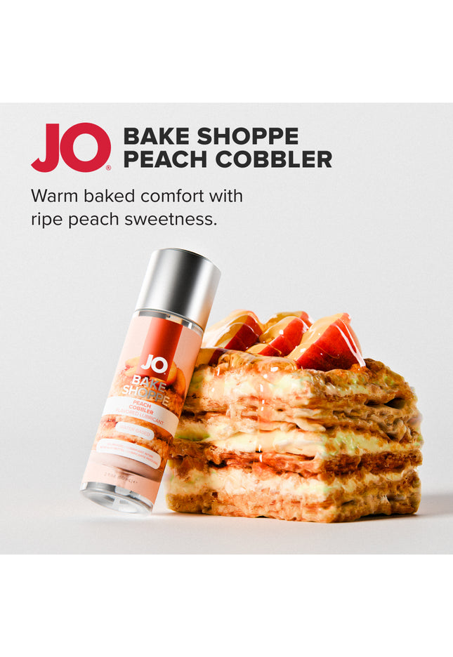 JO Bake Shoppe - Peach Cobbler - Peach Cobbler Flavoured Water Based Lubricant - 60 ml Bottle