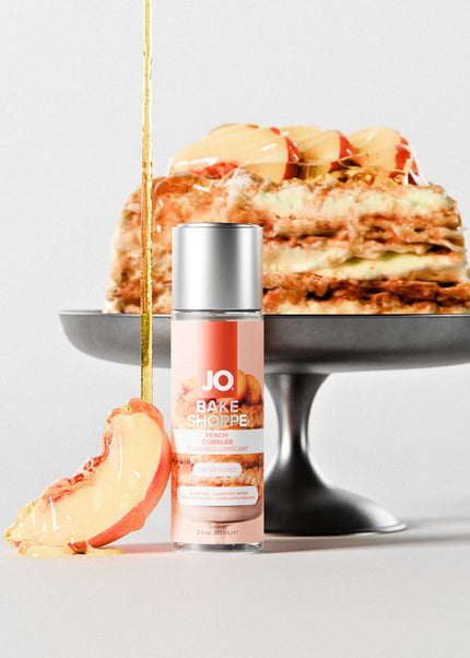 JO Bake Shoppe - Peach Cobbler - Peach Cobbler Flavoured Water Based Lubricant - 60 ml Bottle