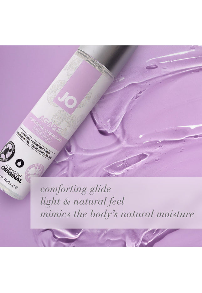 JO Agape Original Lube - 120 mL - Water Based Lubricant for Sensitive Skin - 120 ml Bottle