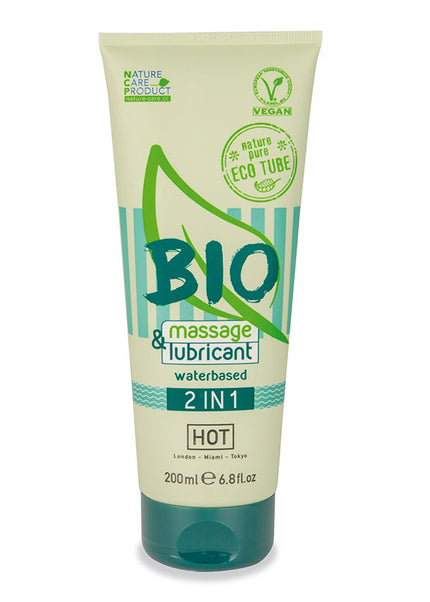HOT BIO Massage & Lubricant 2In1 - Water Based Lubricant - 200 ml