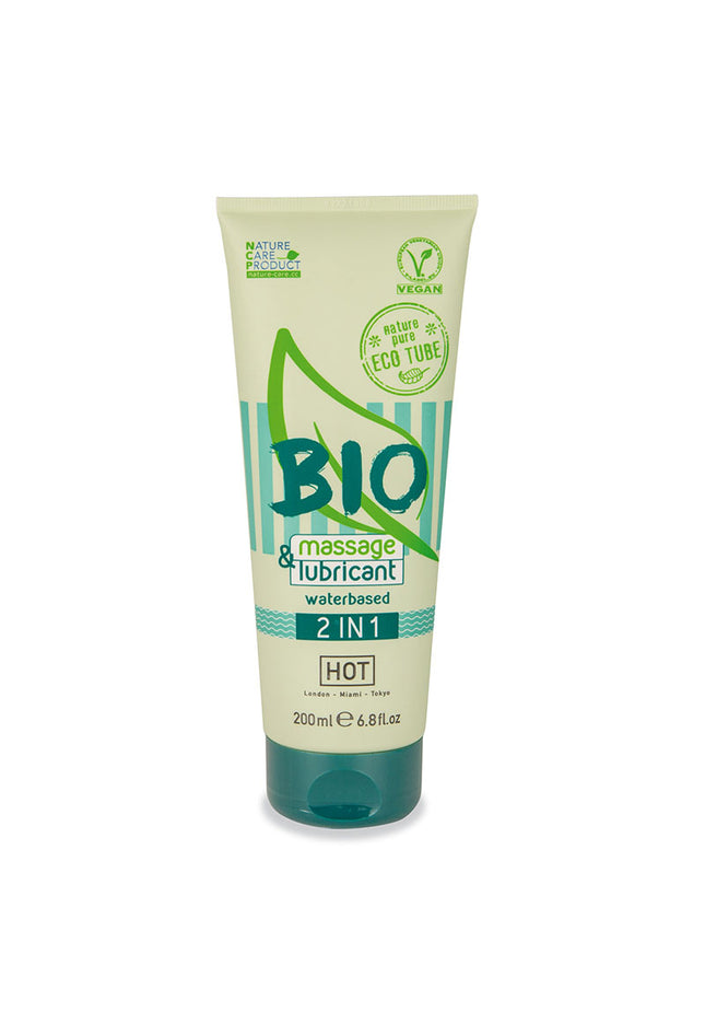 HOT BIO Massage & Lubricant 2In1 - Water Based Lubricant - 200 ml
