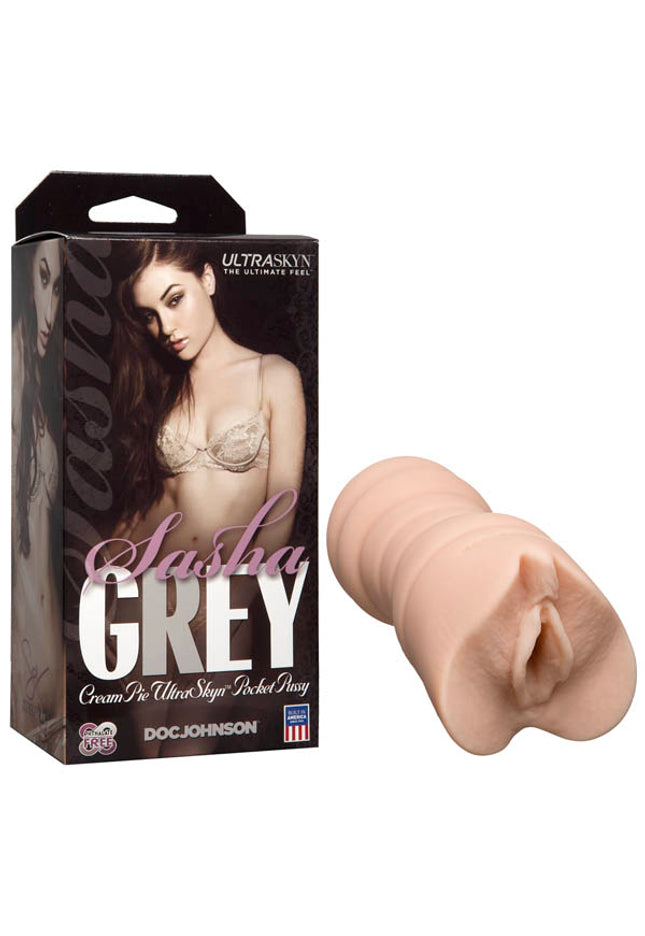 Sasha Grey Cream Pie Pocket Pussy - Flesh Vagina Stroker