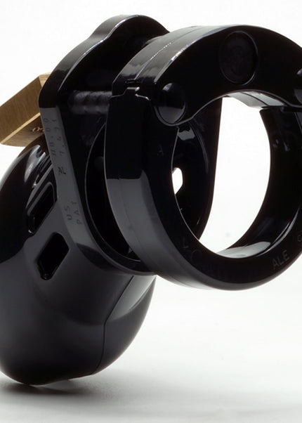 CB-6000S Chastity Cock Cage Kit - Black - Black 2.5 Inch Cock Cage Kit
