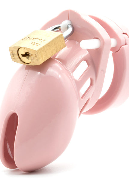 CB-6000S Chastity Cock Cage Kit - Pink - Pink 2.5 Inch Cock Cage Kit