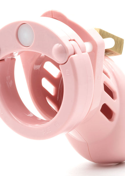 CB-6000S Chastity Cock Cage Kit - Pink - Pink 2.5 Inch Cock Cage Kit