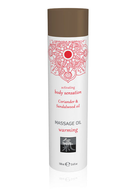 SHIATSU Massage Oil - Warming - Coriander & Sandalwood Oil Scented - 100 ml