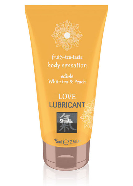 SHIATSU Love Lubricant - White Tea & Peach Flavoured - 75 ml