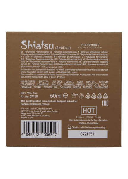Shiatsu Pheromone Eau De Parfum Men - Dark Blue - Pheromone Fragrance for Men - 50 ml