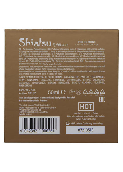 Shiatsu Pheromone Eau De Parfum Men - Light Blue - Pheromone Fragrance for Men - 50 ml