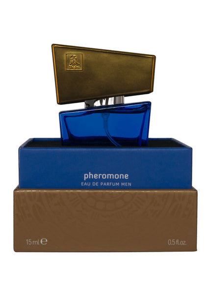 Shiatsu Pheromone Eau De Parfum Men - Dark Blue - Pheromone Fragrance for Men - 15 ml