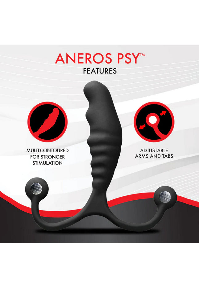 Aneros PSY - Black Prostate Massager with Flexible Arms