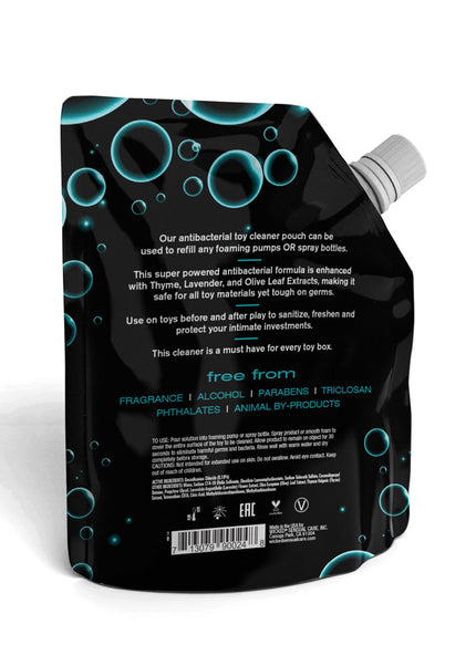 Wicked Foaming & Spray Toy Cleaner Refill - Unscented Antibacterial Toy Cleaner - 710 ml (24 oz) Pouch