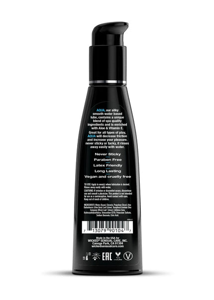 Wicked Aqua - Water Based Lubricant - 120 ml (4 oz) Bottle