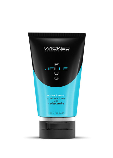 Wicked Jelle Plus - Relaxing Water Based Anal Lubricant - 120 ml Bottle