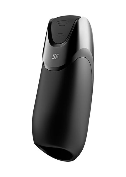 Satisfyer Men Vibration+ - Black USB Rechargeable Masturbator with App Control