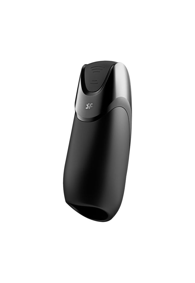 Satisfyer Men Vibration+ - Black USB Rechargeable Masturbator with App Control