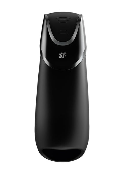 Satisfyer Men Vibration+ - Black USB Rechargeable Masturbator with App Control