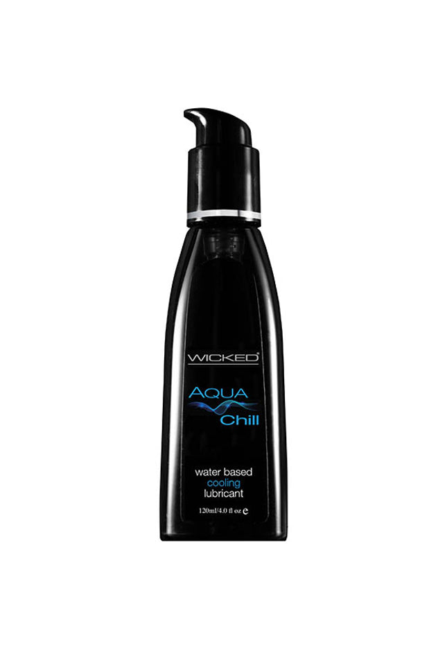 Wicked Aqua Chill - Cooling Water Based Lubricant - 120 ml (4 oz) Bottle