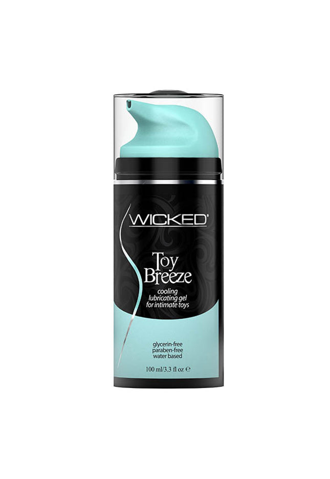 Wicked Toy Breeze - Cooling Glycerin Free Water Based Lubricant - 100 ml (3.3 oz) Bottle