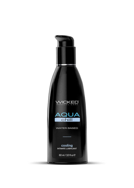 Wicked Aqua Chill - Cooling Water Based Lubricant - 60 ml (2 oz) Bottle