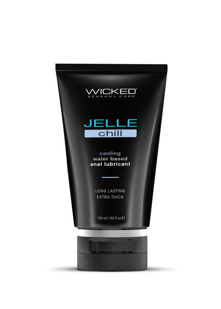 Wicked Jelle Chill - Cooling Water Based Anal Lubricant - 120 ml (4 oz) Bottle
