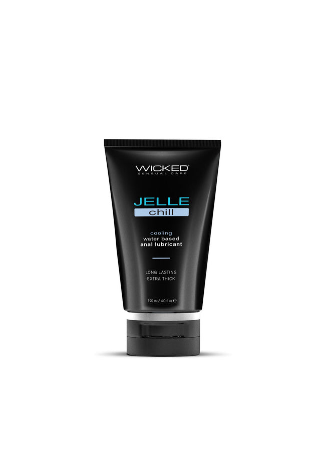 Wicked Jelle Chill - Cooling Water Based Anal Lubricant - 120 ml (4 oz) Bottle