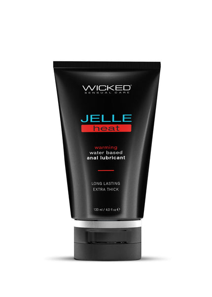 Wicked Jelle Heat - Warming Water Based Anal Lubricant - 120 ml (4 oz) Bottle
