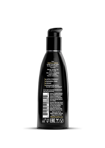 Wicked Aqua Vanilla Bean - Vanilla Bean Flavoured Water Based Lubricant - 60 ml (2 oz) Bottle