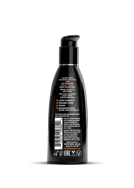 Wicked Aqua Sweet Peach - Sweet Peach Flavoured Water Based Lubricant - 60 ml (2 oz) Bottle