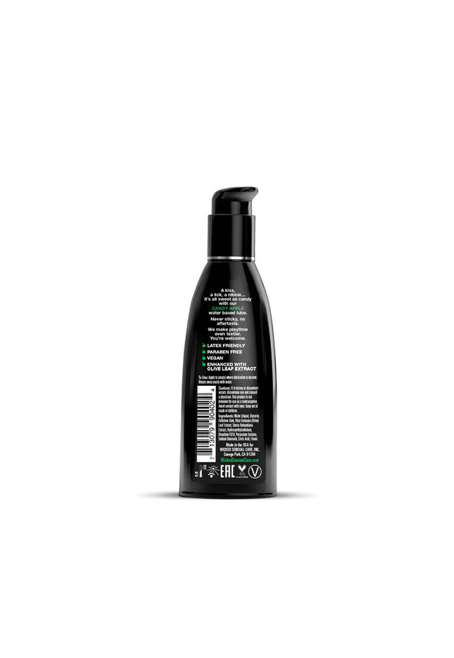 Wicked Aqua Candy Apple - Candy Apple Flavoured Water Based Lubricant - 60 ml (2 oz) Bottle
