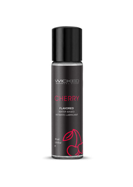 Wicked Aqua Cherry - Cherry Flavoured Water Based Lubricant - 30 ml (1 oz) Bottle