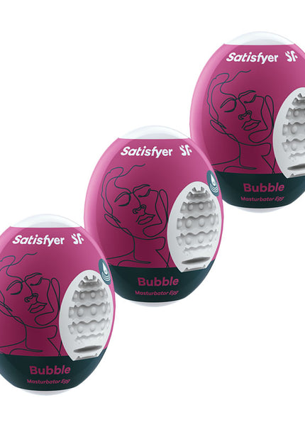 Satisfyer Masturbator Eggs - Bubble 3 Pack - Set of 3 Stroker Sleeves