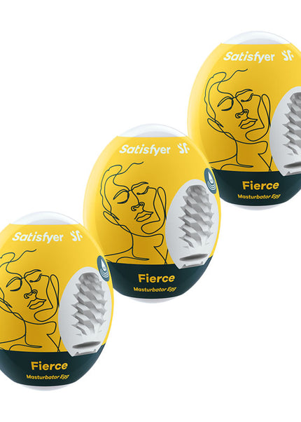 Satisfyer Masturbator Eggs - Fierce 3 Pack - Set of 3 Stroker Sleeves