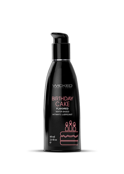 Wicked Aqua Birthday Cake - Cake Flavoured Water Based Lubricant - 60 ml (2 oz) Bottle