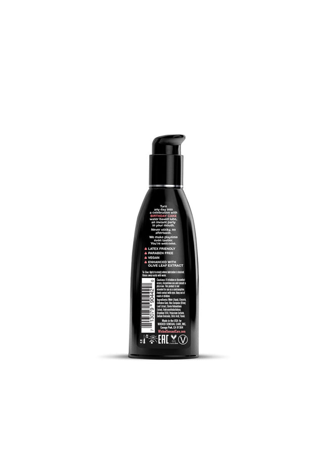 Wicked Aqua Birthday Cake - Cake Flavoured Water Based Lubricant - 60 ml (2 oz) Bottle