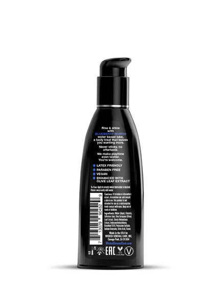 Wicked Aqua Blueberry Muffin - Blueberry Muffin Flavoured Water Based Lubricant - 60 ml (2 oz) Bottle