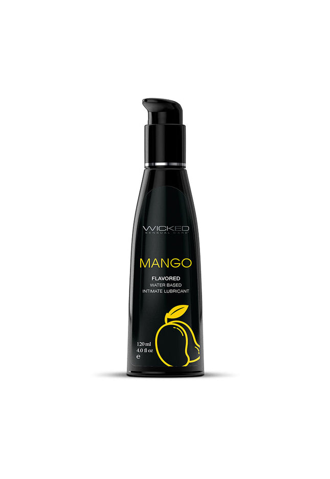 Wicked Aqua Mango - Mango Flavoured Water Based Lubricant - 120 ml (4 oz) Bottle