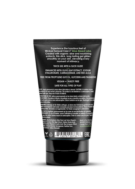 Wicked ALOE - Aloe Vera Based Lubricant - 120 ml Tube
