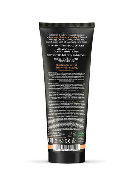 Wicked ORANGE BLOSSOM + PATCHOULI Sensual Massage Cream - Scented Massage Cream - 120 ml Tube