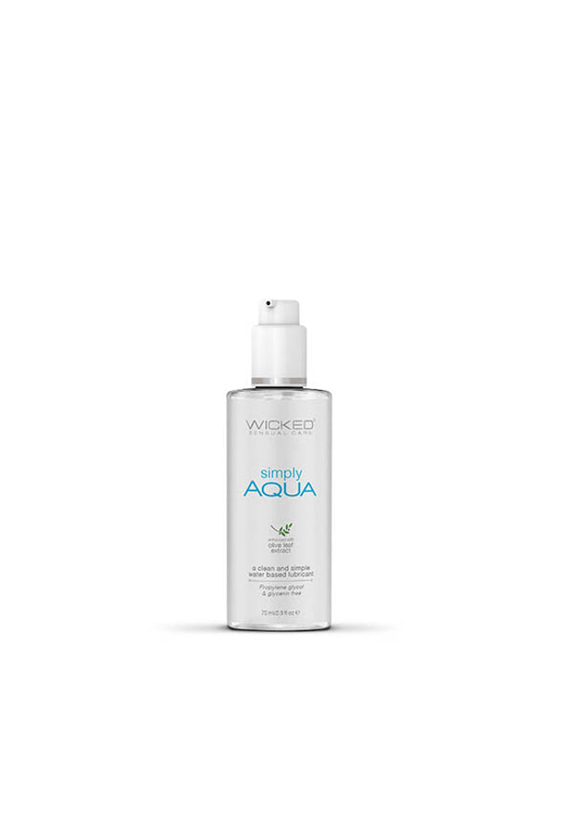 Wicked Simply Aqua - Water Based Lubricant - 70 ml (2.3 oz) Bottle