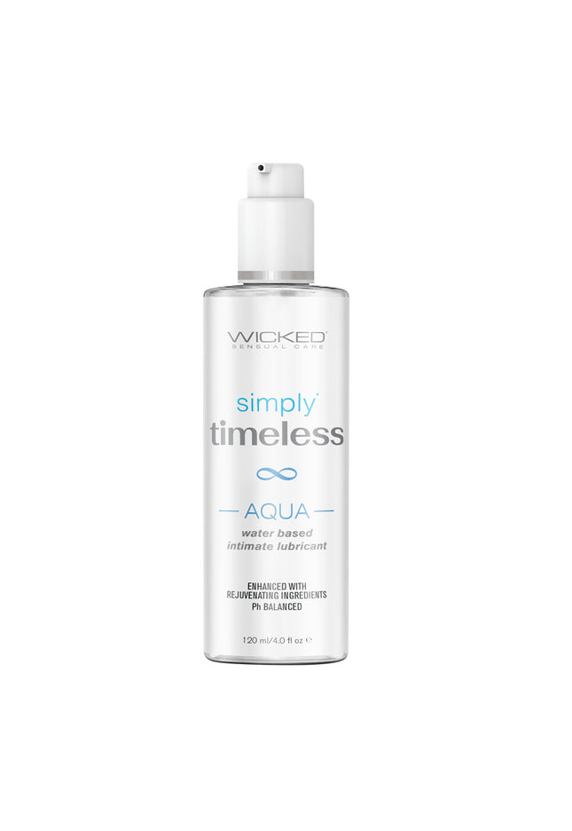 Wicked Simply Timeless Aqua - Water Based Lubricant - 120 ml (4 oz) Bottle