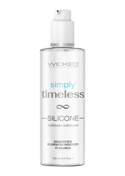 Wicked Simply Timeless Silicone - Silicone Based Lubricant - 120 ml (4 oz) Bottle